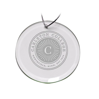 Carleton Knights 3'' Glass Round Ornament