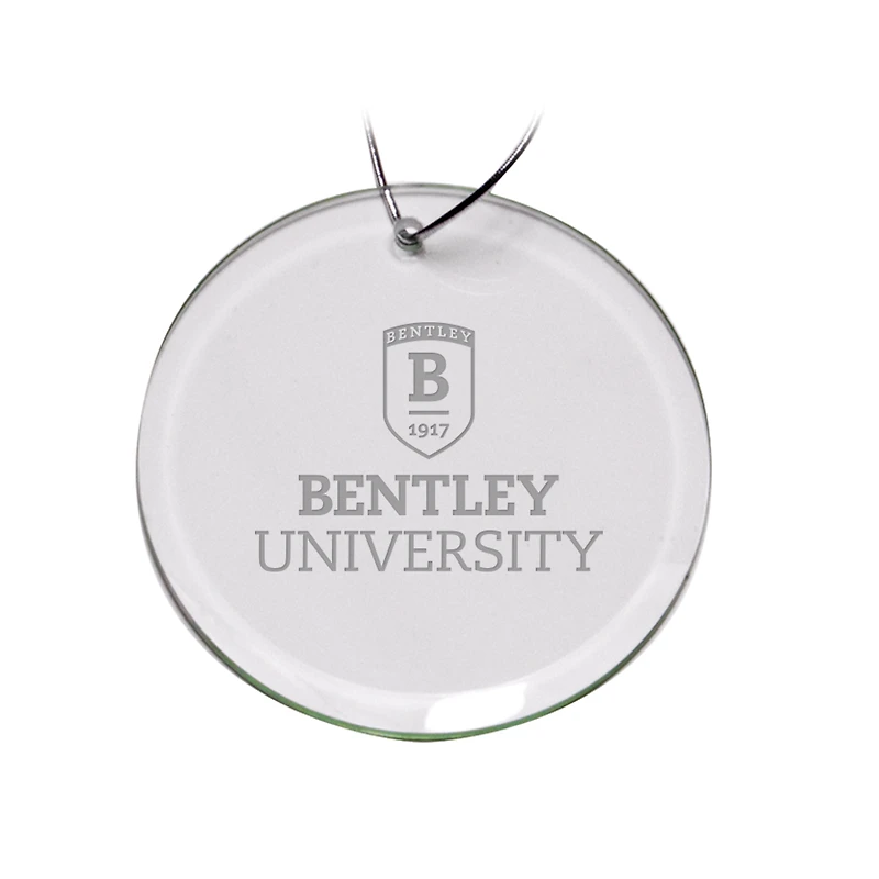 Bentley Falcons 3'' Glass Round Ornament