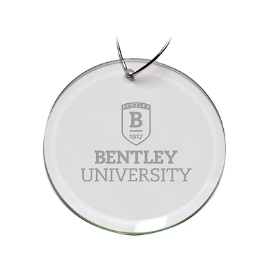 Bentley Falcons 3'' Glass Round Ornament