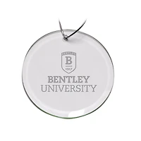 Bentley Falcons 3'' Glass Round Ornament