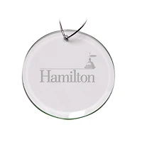 Hamilton Continentals 3'' Glass Round Ornament