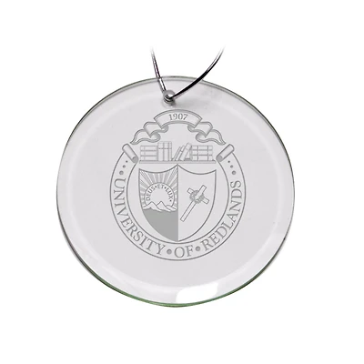 University of Redlands Bulldogs 3'' Glass Round Ornament