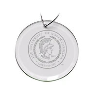 UNCG Spartans 3'' Glass Round Ornament