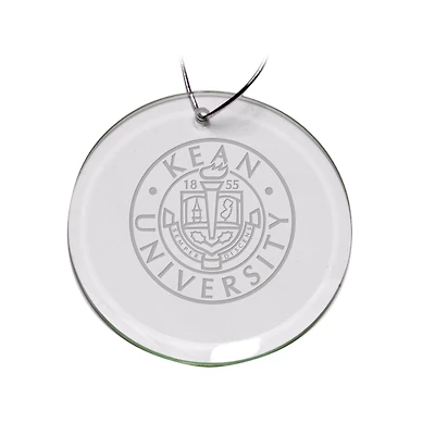 Kean University Cougars 3'' Glass Round Ornament