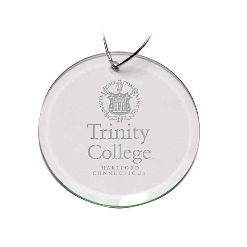 Trinity Bantams 3'' Glass Round Ornament