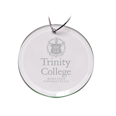 Trinity Bantams 3'' Glass Round Ornament