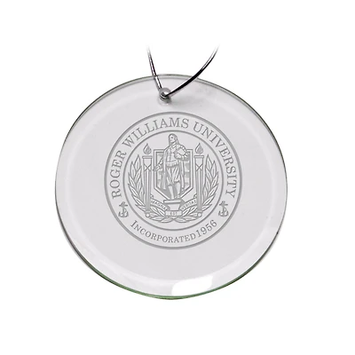 Roger Williams University 3'' Glass Round Ornament