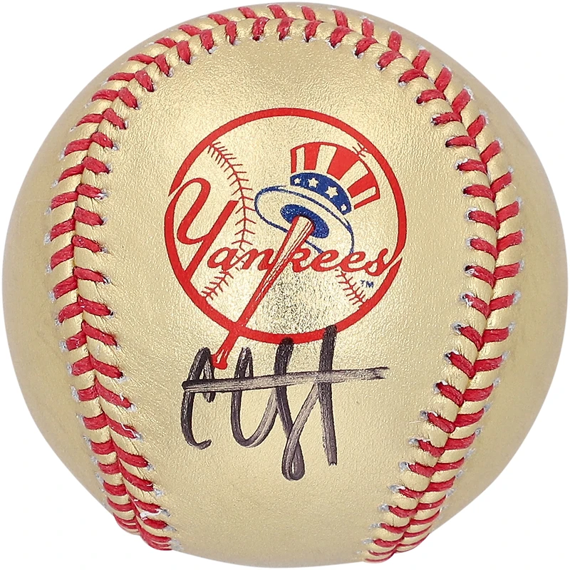 CC Sabathia New York Yankees Autographed Rawlings Gold Leather Baseball