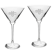 Saint Mary's Gaels Two-Piece Traditional 10oz. Martini Glass Set