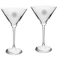 Carleton Knights Two-Piece Traditional 10oz. Martini Glass Set