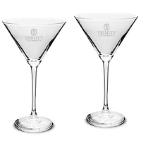 Trinity Tigers Two-Piece Traditional 10oz. Martini Glass Set