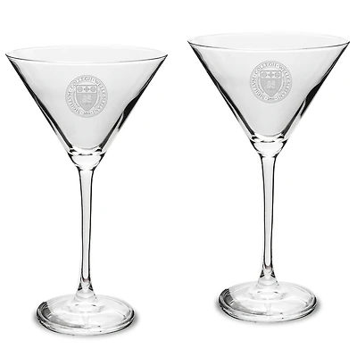 Wellesley Blue Two-Piece Traditional 10oz. Martini Glass Set