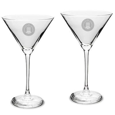 Gettysburg Bullets Two-Piece Traditional 10oz. Martini Glass Set