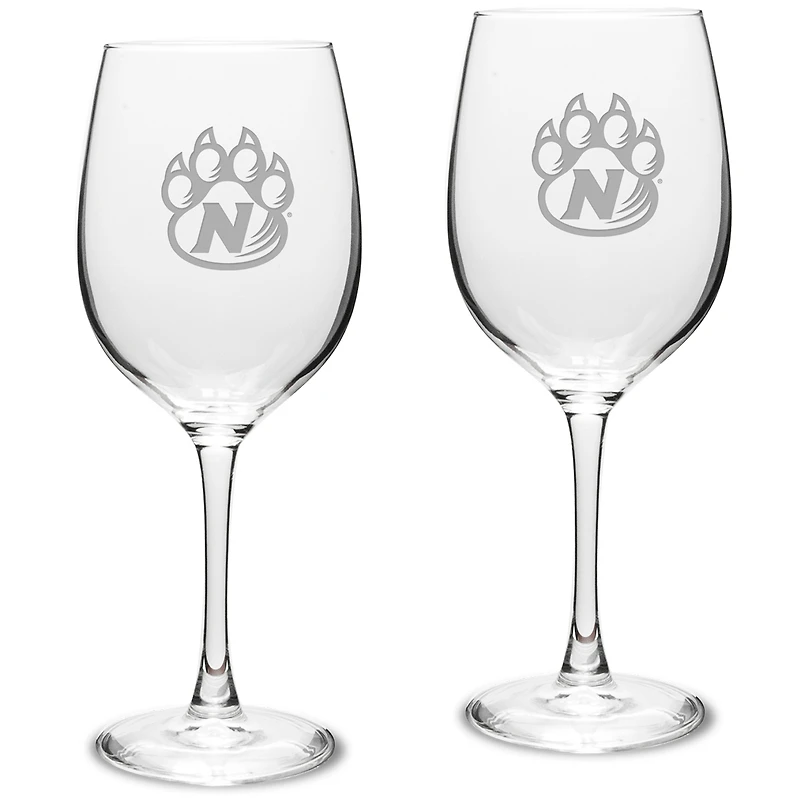 Northwest Missouri State Bearcats 16oz. 2-Piece Traditional White Wine Glass Set