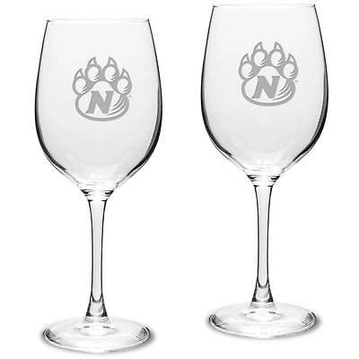 Northwest Missouri State Bearcats 16oz. 2-Piece Traditional White Wine Glass Set