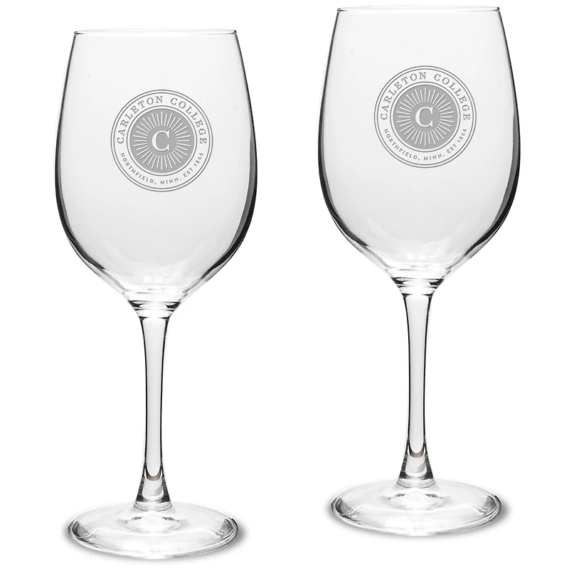 Carleton Knights 16oz. 2-Piece Traditional White Wine Glass Set
