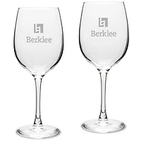 Berklee College of Music 16oz. 2-Piece Traditional White Wine Glass Set