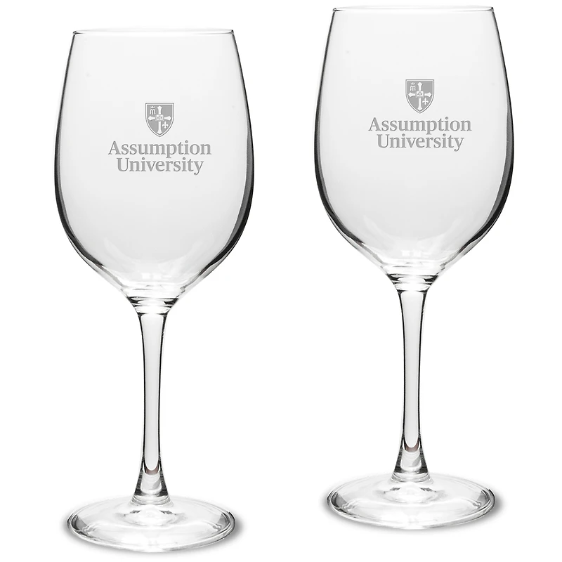 Assumption Greyhounds 16oz. 2-Piece Traditional White Wine Glass Set
