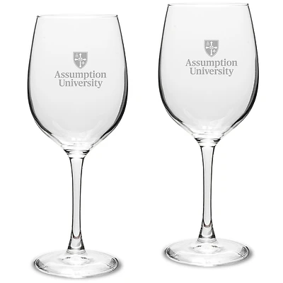Assumption Greyhounds 16oz. 2-Piece Traditional White Wine Glass Set