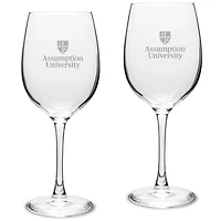 Assumption Greyhounds 16oz. 2-Piece Traditional White Wine Glass Set