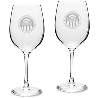 Longwood Lancers 16oz. 2-Piece Traditional White Wine Glass Set