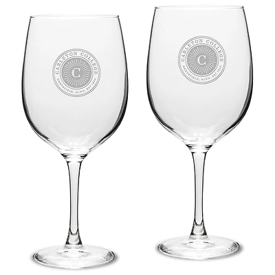 Carleton Knights 19oz. 2-Piece Traditional Robusto Red Wine Table Glass Set