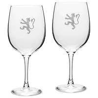 Phillips Exeter Academy Big Red 19oz. 2-Piece Traditional Robusto Red Wine Table Glass Set