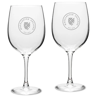 Macalester Scots 19oz. 2-Piece Traditional Robusto Red Wine Table Glass Set
