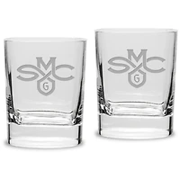 Saint Mary's Gaels 11.75oz. Square Double Old Fashioned Glass Set