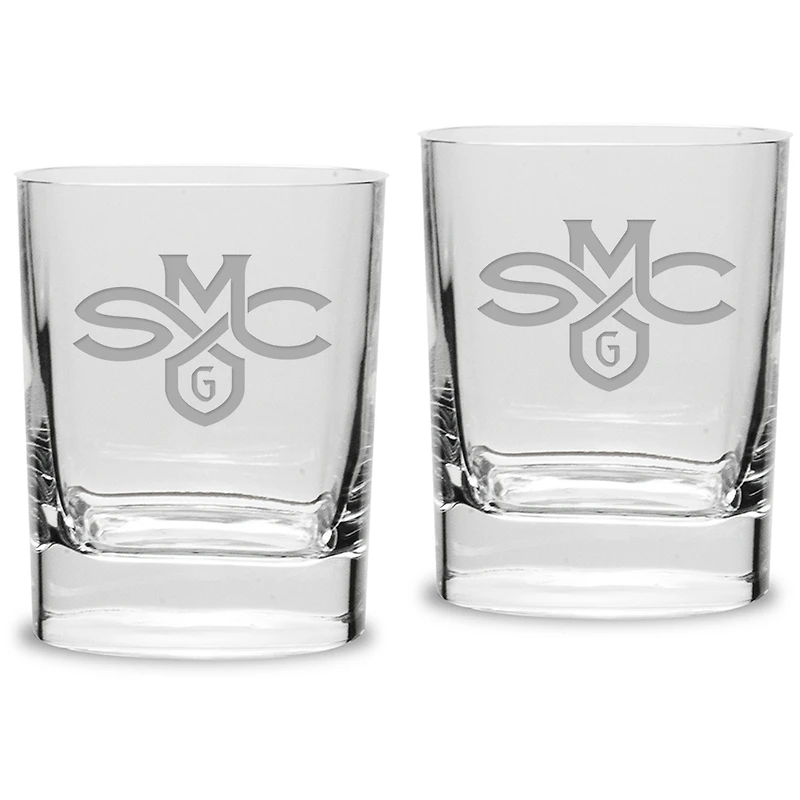 Saint Mary's Gaels 11.75oz. Square Double Old Fashioned Glass Set