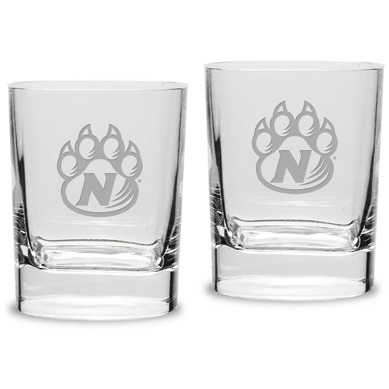 Northwest Missouri State Bearcats 11.75oz. Square Double Old Fashioned Glass Set