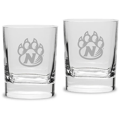 Northwest Missouri State Bearcats 11.75oz. Square Double Old Fashioned Glass Set