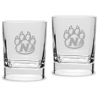 Northwest Missouri State Bearcats 11.75oz. Square Double Old Fashioned Glass Set
