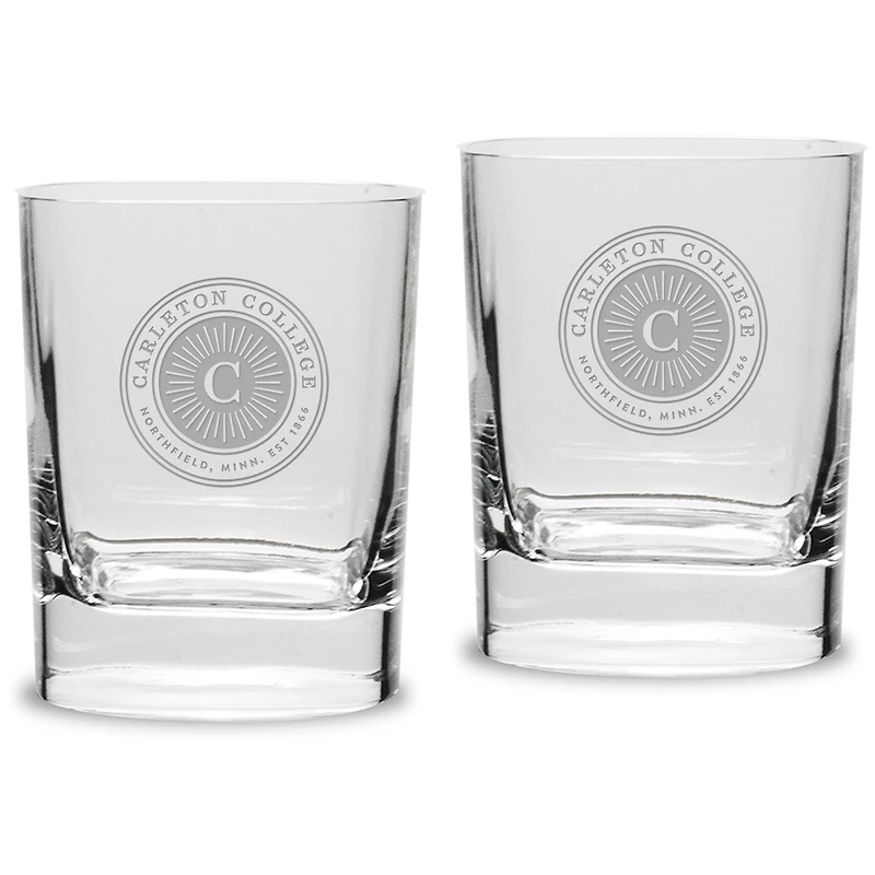 Carleton Knights 11.75oz. Square Double Old Fashioned Glass Set