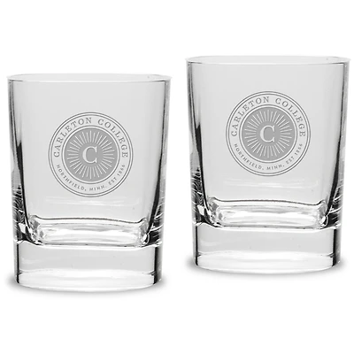 Carleton Knights 11.75oz. Square Double Old Fashioned Glass Set