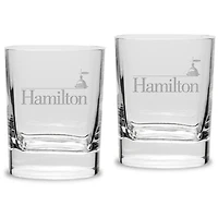 Hamilton Continentals 11.75oz. Square Double Old Fashioned Glass Set