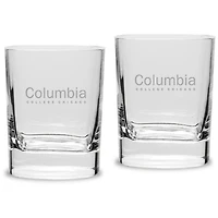 Columbia Renegades 11.75oz. Square Double Old Fashioned Glass Set