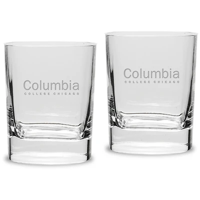 Columbia Renegades 11.75oz. Square Double Old Fashioned Glass Set