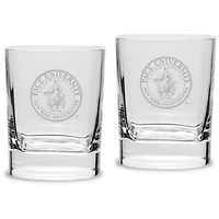 Pace University Setters 11.75oz. Square Double Old Fashioned Glass Set