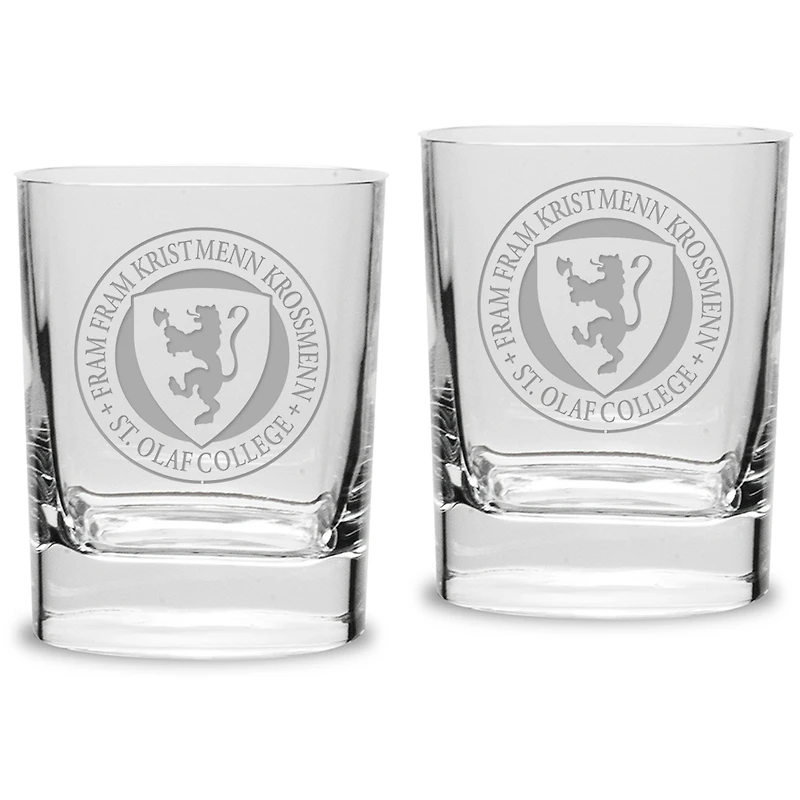 St. Olaf Oles 11.75oz. Square Double Old Fashioned Glass Set