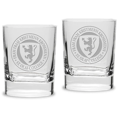 St. Olaf Oles 11.75oz. Square Double Old Fashioned Glass Set