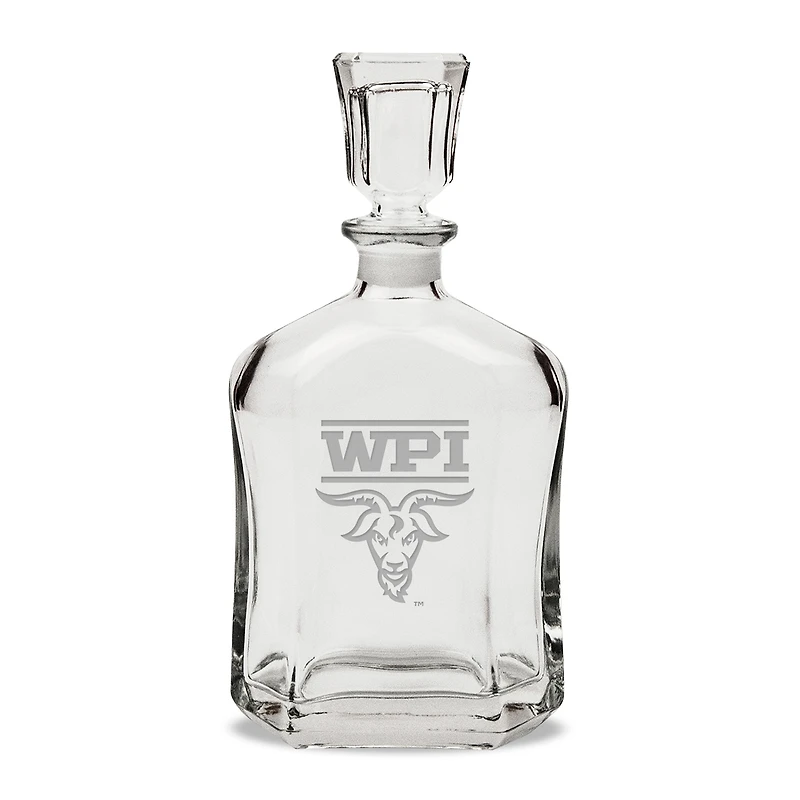 Worcester Polytechnic Institute Engineers 23.75oz. Crystal Whisky Decanter