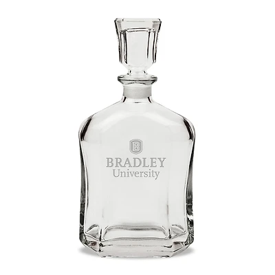 Bradley Braves 23.75oz. Crystal Whisky Decanter