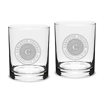 Carleton Knights 14oz. 2-Piece Classic Double Old-Fashioned Glass Set