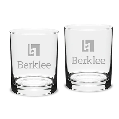 Berklee College of Music 14oz. 2-Piece Classic Double Old-Fashioned Glass Set