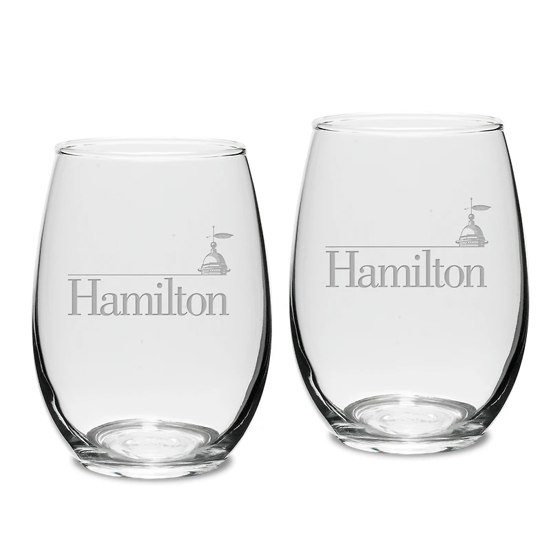 Hamilton Continentals 15oz. 2-Piece Stemless Wine Glass Set