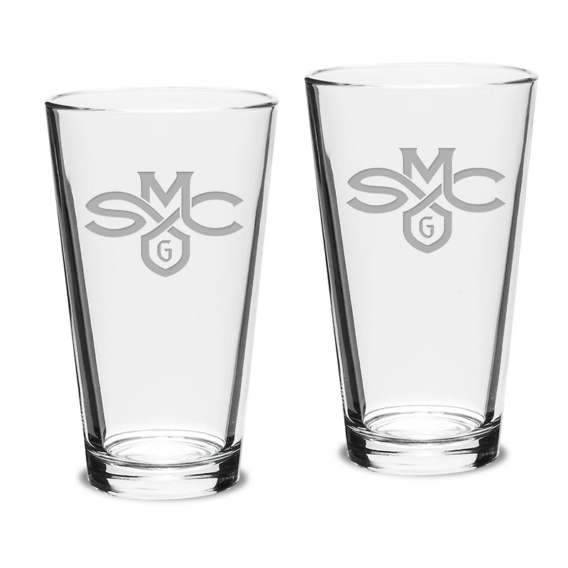 Saint Mary's Gaels 16oz. 2-Piece Classic Pub Glass Set
