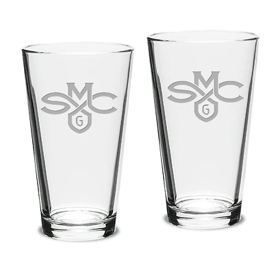 Saint Mary's Gaels 16oz. 2-Piece Classic Pub Glass Set