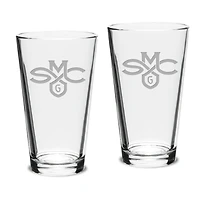 Saint Mary's Gaels 16oz. 2-Piece Classic Pub Glass Set