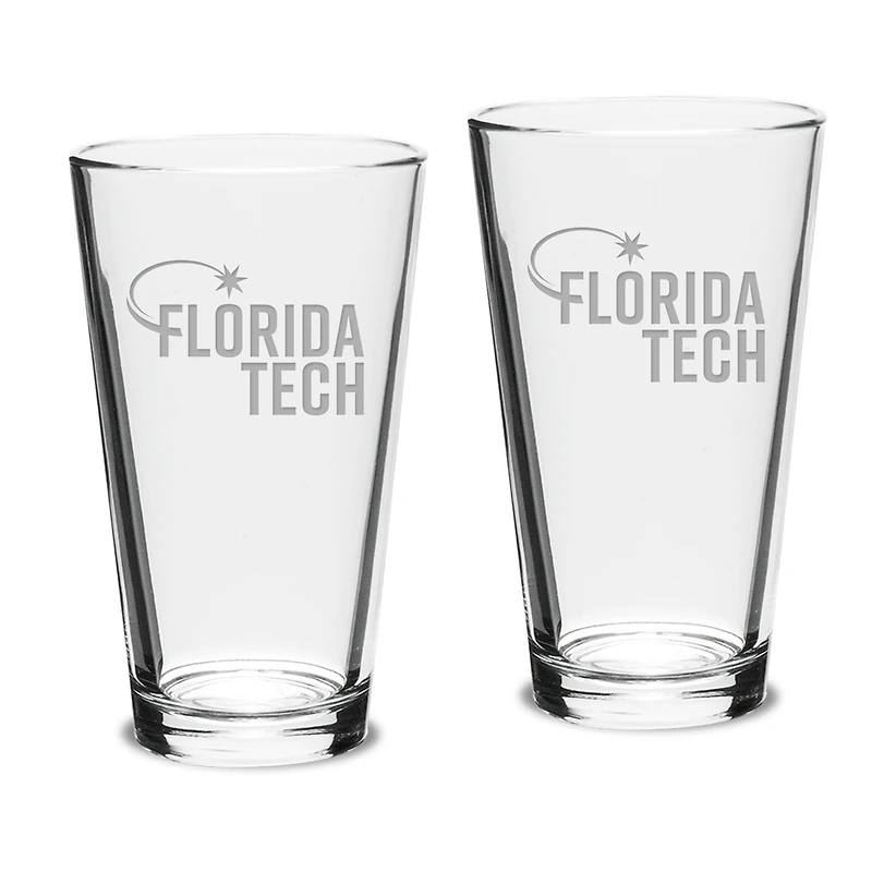 Florida Tech Panthers 16oz. 2-Piece Classic Pub Glass Set